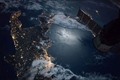 Satellite view earth