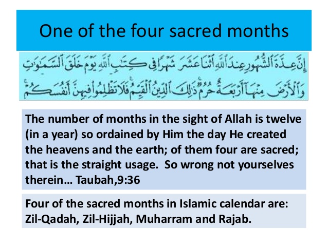 Sacred Months - Quran - Taubah - 9-38