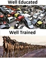Well educated vs Well trained