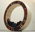 Round shape bookshelf
