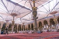 Masjid Nabawi inside umbrella