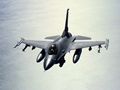F-16 over ocean
