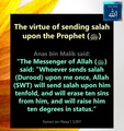 The virtue of sending Salah Durood upon the Prophet peace be upon him Hadith Sunan Nasai 1297