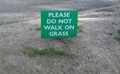 please dont walk on grass