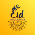 Eid Mubarak Yellow