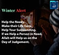 Winter Alert - Help the needy