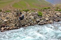 Crossing river Pakistan