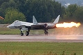 T-50 PAK FA Fault in right engine