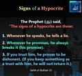 Sign of Hypocrite - Speaks lie, Breaks promises, Dishonest Break trust - Sahih Bukhari - 33