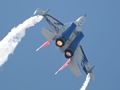MiG-29A inverted with afterburner