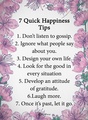 Seven Quick Happiness Tips