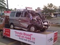 Donate blood but not on road