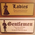 Ladies vs Gents toilet