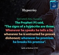 Hypocrisy signs - Sahih Bukhari - 2749