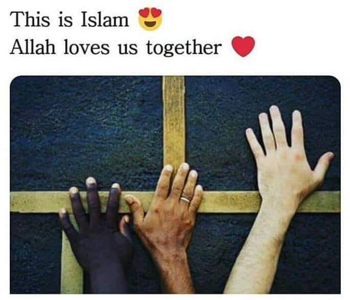 This is islam - No color discrimination