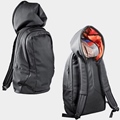 back bag with hood