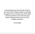 Lesson from surah yousuf that trust Allah even people goes against you