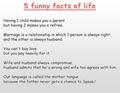 Funny facts of marriage life