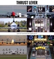 Thrust Lever - Airplane engine gear system