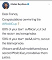 France Worldcup winning team have Africans and Muslims France now Deliver them Justice