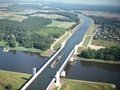 Magdeburg water-bridge Germany