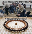 Stackoverflow vs Github discussion