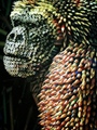 Gorilla made by pencils
