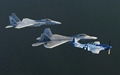 generations of fighters from P-51 to F-15