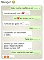 Baby mughay maaf kar do aur glass - Whatsapp chat