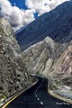 A beautiful view of worlds highest t paved road Karakoram Highway - Pakistan