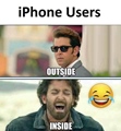 Iphone users Inside and Outside
