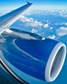 Airplane engine Sky View